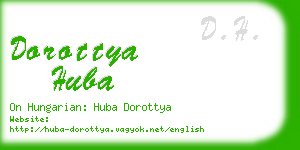 dorottya huba business card